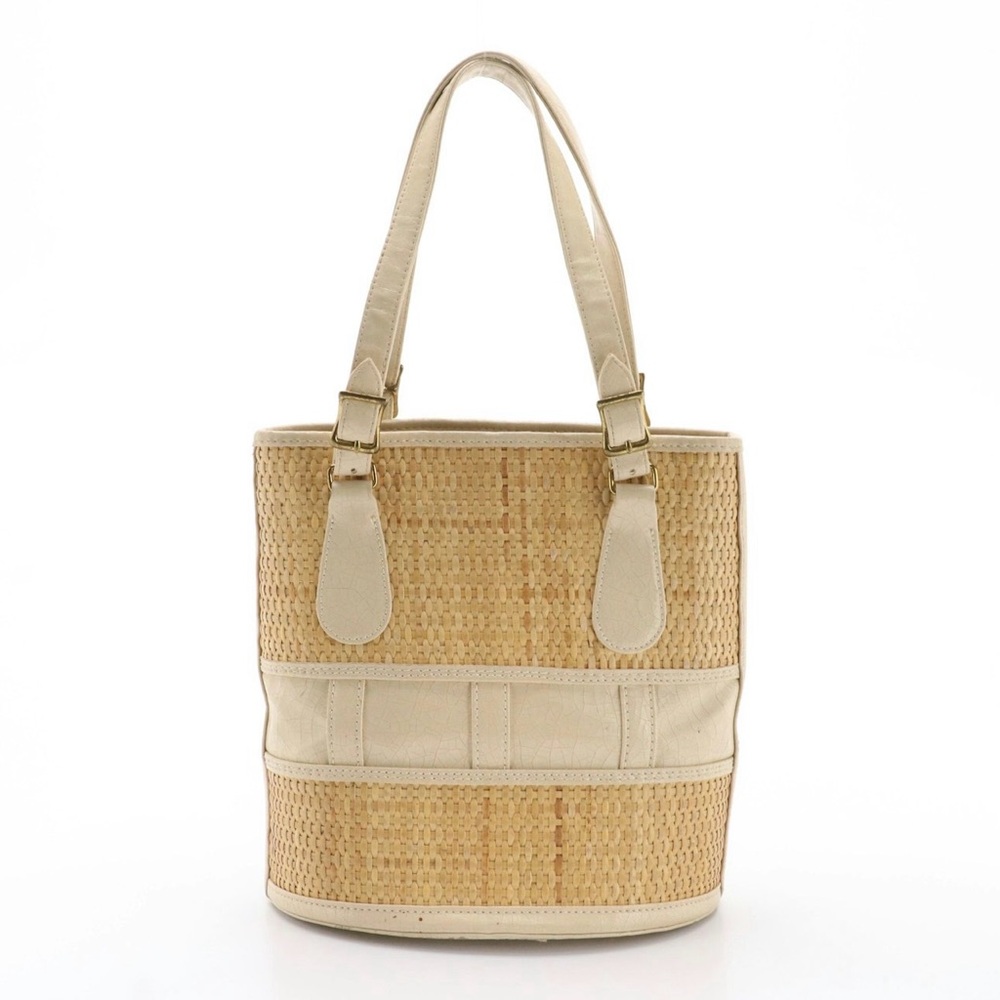 Meyers Bucket Bag in Woven Straw